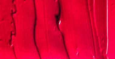 Kırmızı kozmetik doku arka planı, makyaj ve cilt estetiği 