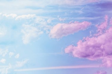 Soyut sanat olarak Rüya gibi gerçeküstü gökyüzü, fantezi pastel renkler backg