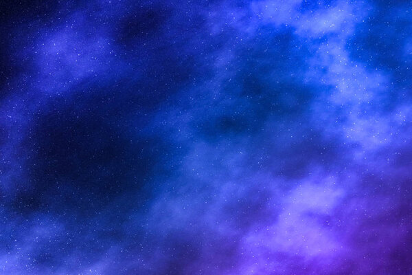 Cosmic abstract, space travel and future science concept - Night sky stars background, nebula clouds in cosmos