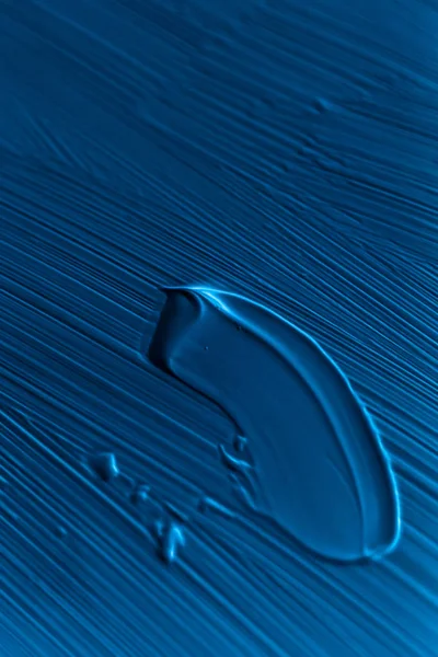 Καλλυντικά αφηρημένη υφή φόντο, μπλε ακρυλικό χρώμα βούρτσα — Φωτογραφία Αρχείου