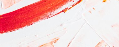 Sanatsal soyut doku arkaplanı, turuncu akrilik boya fırçası