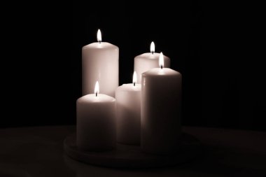 Aromatik beyaz yasemin mumları gece, Noel, Yeni Yıl