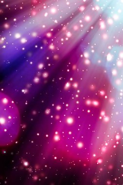 Soyut kozmik yıldızlı gökyüzü ışıkları ve parlak glitter, lüks Holi