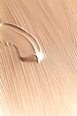 Kozmetik soyut doku arka planı, bej akrilik boya fırçası