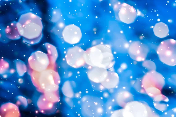 Magia scintillante scintillante scintillio e neve incandescente, lussuoso inverno ho — Foto Stock