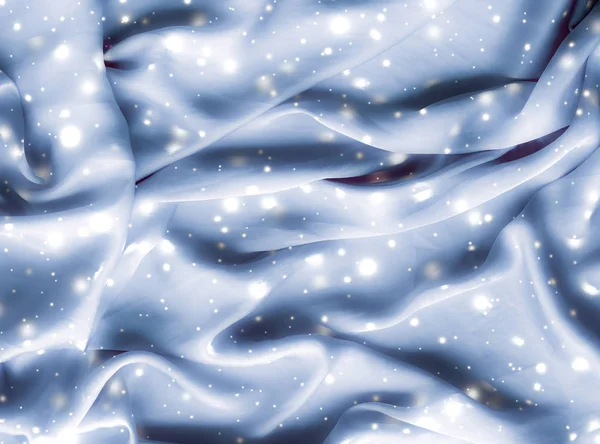 Волшебная праздничная синяя мягкая шелковая фактура фона с глазурью — стоковое фото
