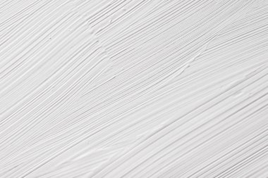 Kozmetik soyut doku arka planı, beyaz akrilik boya fırçası