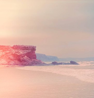 Okyanus manzarası, mükemmel seyahat ve tatil yeri.