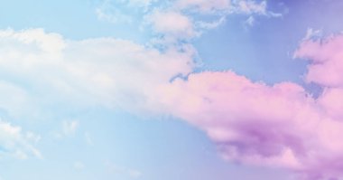 Soyut sanat olarak Rüya gibi gerçeküstü gökyüzü, fantezi pastel renkler backg