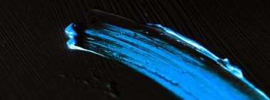 Sanatsal soyut doku arka planı, mavi akrilik boya fırçası