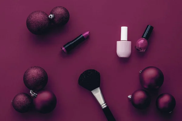 Make-up en cosmetica product set voor beauty merk Kerst sal — Stockfoto