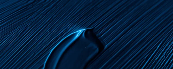 Cosméticos textura abstracta fondo, pincel acrílico azul —  Fotos de Stock