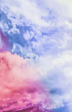 Soyut sanat olarak Rüya gibi gerçeküstü gökyüzü, fantezi pastel renkler backg