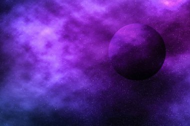 Evren evrende yıldızlar, gezegen ve galaksi, uzay ve zaman trav