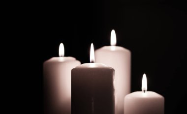 Aromatik beyaz yasemin mumları gece, Noel, Yeni Yıl