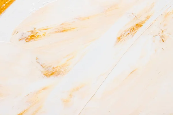 Artístico abstrato textura fundo, pincel de tinta acrílica dourada — Fotografia de Stock
