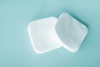 Nane arkaplan, kozmetik ve makyaj malzemelerinde organik pamuk pedleri