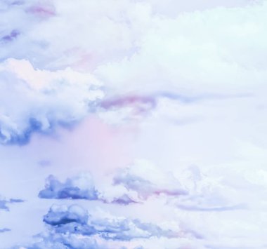 Soyut sanat olarak Rüya gibi gerçeküstü gökyüzü, fantezi pastel renkler backg