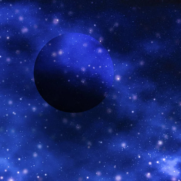 Sterren, planeet en Melkweg in Cosmos universe, Space and time Trav — Stockfoto