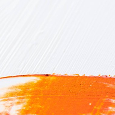 Sanatsal soyut doku arkaplanı, turuncu akrilik boya fırçası