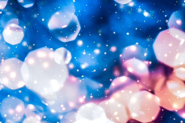 Magic glittrande glänsande glitter och glödande snö, lyx Winter Ho — Stockfoto