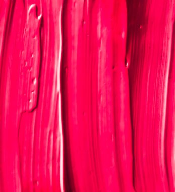 Kırmızı kozmetik doku arka planı, makyaj ve cilt estetiği 