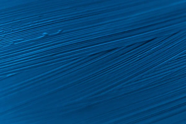 Cosméticos fundo textura abstrata, azul pincel tinta acrílica — Fotografia de Stock