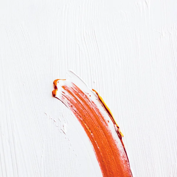 Művészeti absztrakt textúra háttér, narancs akril festék ecset — Stock Fotó