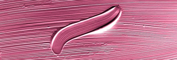 Cosméticos textura abstracta fondo, pincel acrílico rosa —  Fotos de Stock