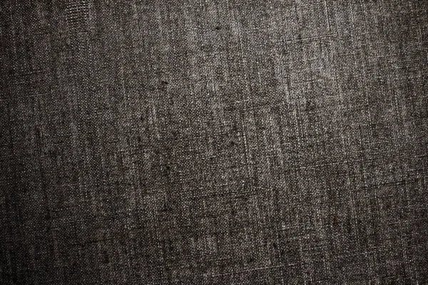 Decorative dark linen fabric textured background for interior, f — Stock Photo, Image