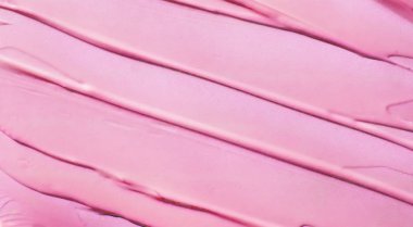 Pembe kozmetik doku arka planı, makyaj ve cilt estetiği