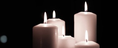 Aromatik beyaz yasemin mumları gece, Noel, Yeni Yıl
