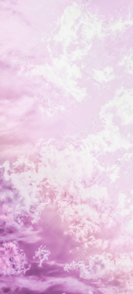 Dreamy surreal sky as abstract art, fantasy pastel colours backg