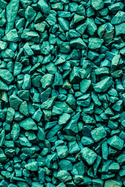 Smeraldo ciottoli di pietra verde come texture di sfondo astratto, terra — Foto Stock
