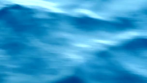 Текстура поверхні океанської води, хвилі, що течуть і літній відпочинок фону — стокове відео