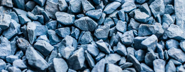Kék kő kavics, mint elvont háttér textúra, táj ív — Stock Fotó