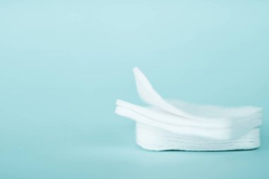 Nane arkaplan, kozmetik ve makyaj malzemelerinde organik pamuk pedleri