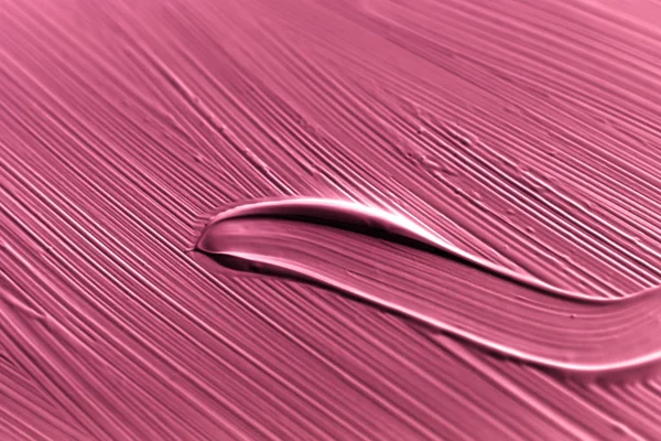 Cosméticos fundo textura abstrata, rosa pincel tinta acrílica — Fotografia de Stock