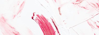 Sanatsal soyut doku arka planı, pembe akrilik boya fırçası