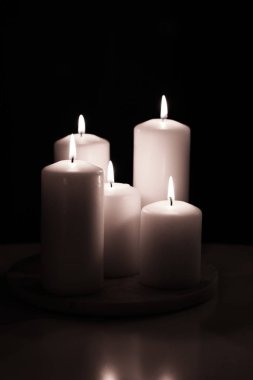 Aromatik beyaz yasemin mumları gece, Noel, Yeni Yıl