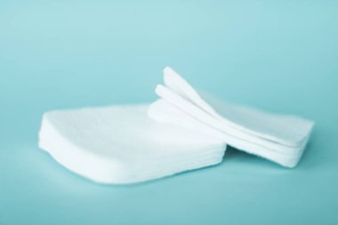 Nane arkaplan, kozmetik ve makyaj malzemelerinde organik pamuk pedleri