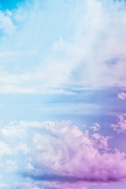 Soyut sanat olarak Rüya gibi gerçeküstü gökyüzü, fantezi pastel renkler backg