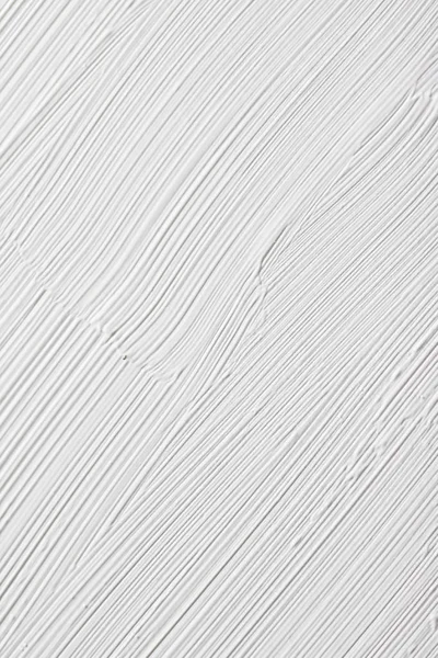 Cosméticos fundo textura abstrata, branco pincel tinta acrílica — Fotografia de Stock