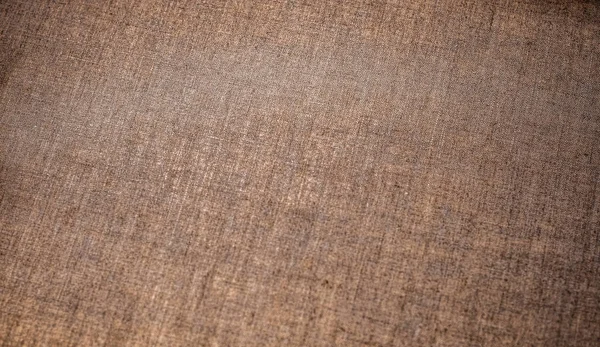 Decorative brown linen fabric textured background for interior, — Stock Photo, Image