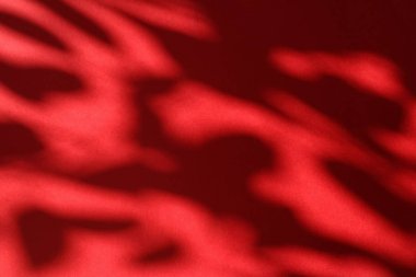 Soyut sanat, botanik gölgeler ho için kırmızı arka planda örtüşür