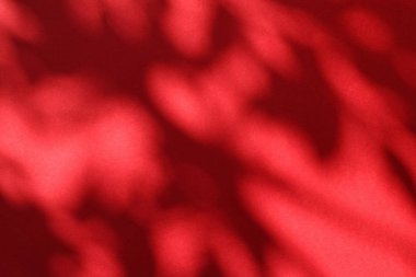 Soyut sanat, botanik gölgeler ho için kırmızı arka planda örtüşür