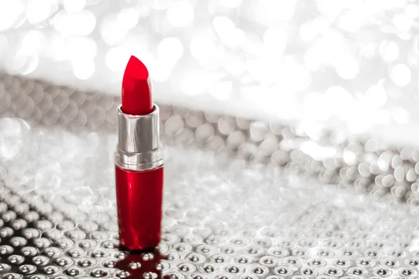 붉은 립스틱 은은 크리스마스, 새해, 발렌틴 데이 H — 스톡 사진