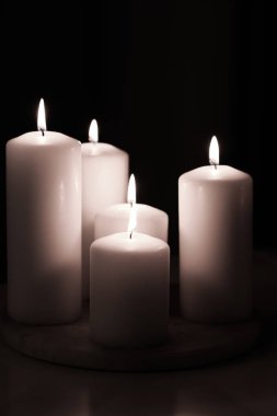 Aromatik beyaz yasemin mumları gece, Noel, Yeni Yıl