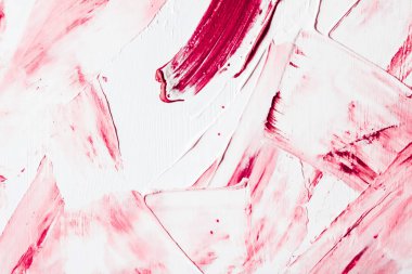 Sanatsal soyut doku arka planı, pembe akrilik boya fırçası