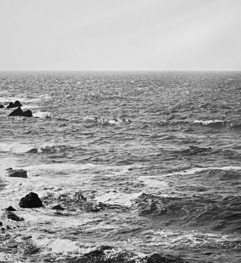 Okyanus manzarası, mükemmel seyahat ve tatil yeri.